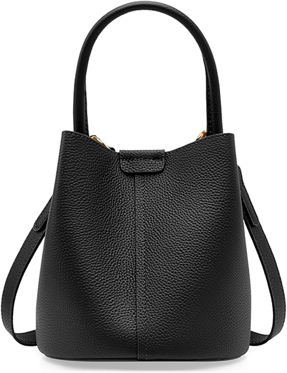 Bucket Bags for Women, Genuine Leather Crossbody Bags, Top-handle purses with an Adjustable Strap