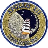Applikation Aufbügler Patches Stick Emblem Aufnäher Abzeichen 'APOLLO 12 PATCH 10cm ,,nasa