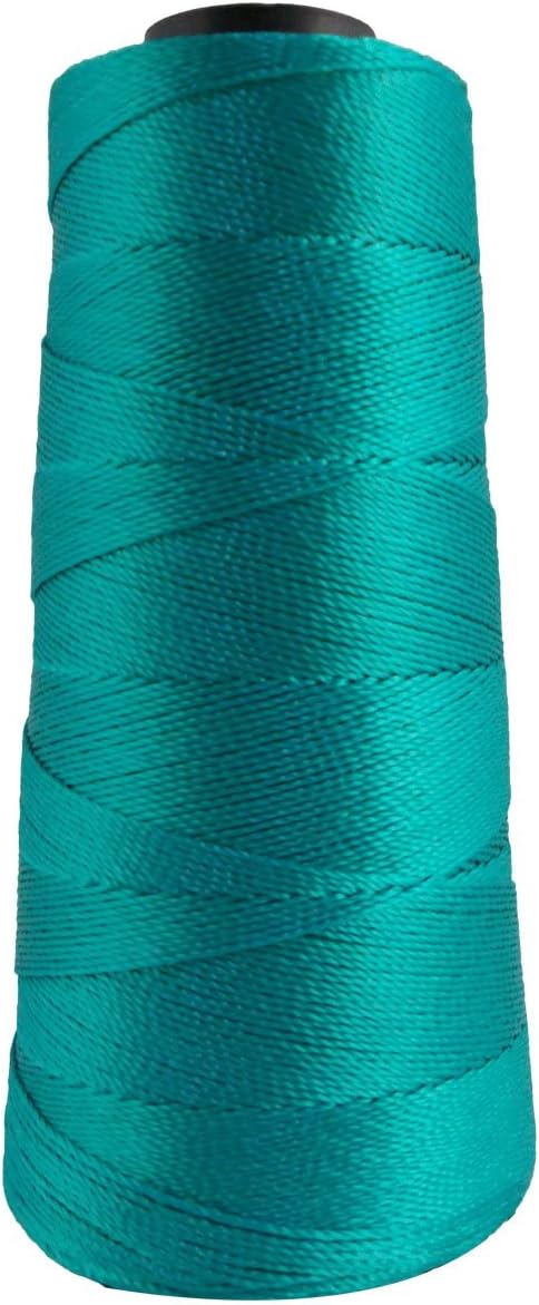 Art Silk Thread Knitting 1 Spool 3 Ply Yarn Crochet Embroidery Jewelry Making Beading Lacey Craft Turquoise