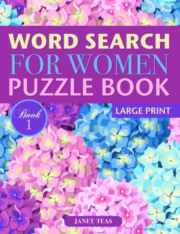 Word Search for Women Puzzle Book (Large Print): Book 1 (Word Search for Women Series)