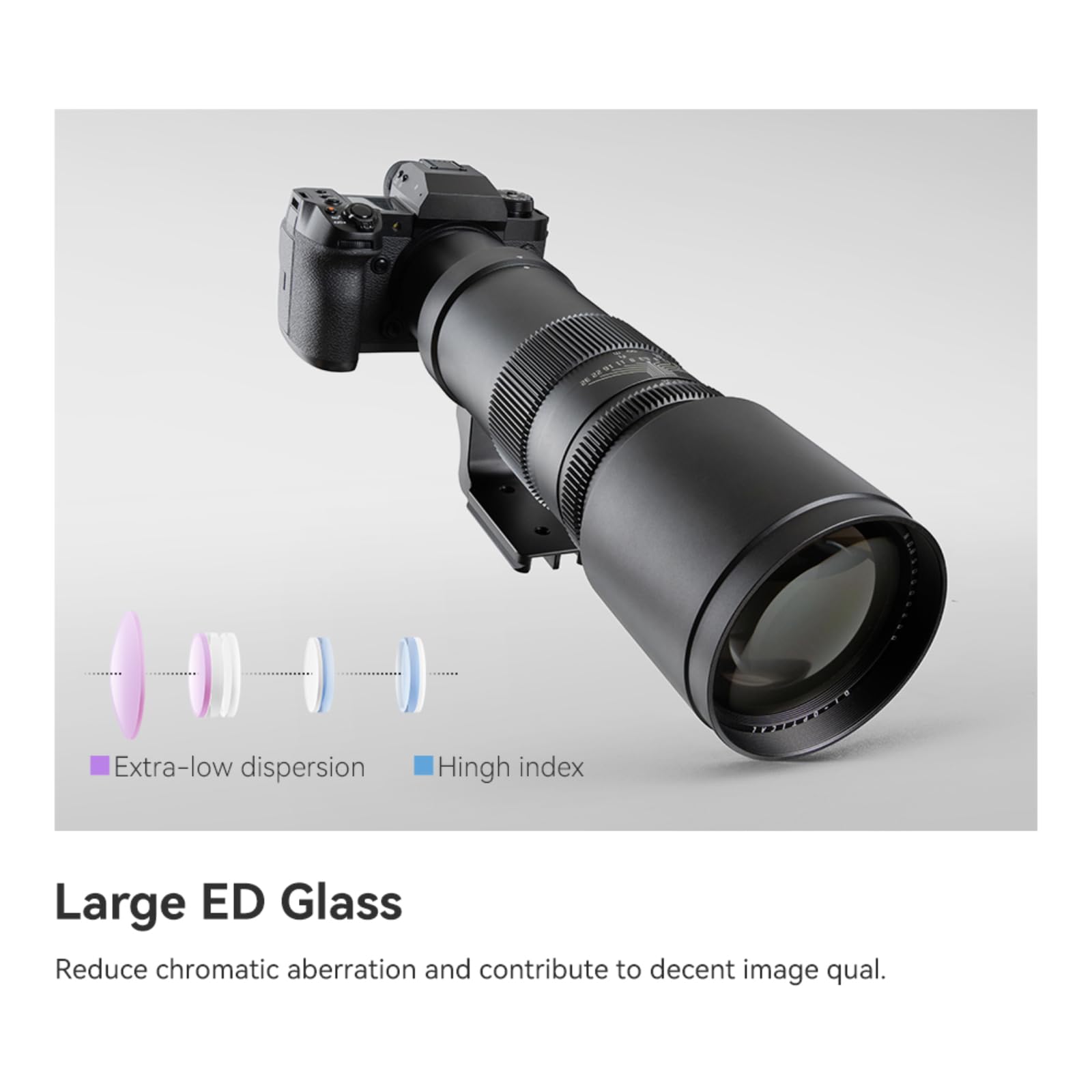 TTARTISAN Teleobiektyw 500 mm F/6.3 do Cannon EF-Mount pełny format ręczna ostrość Prime Supertele obiektyw (EF Mount)