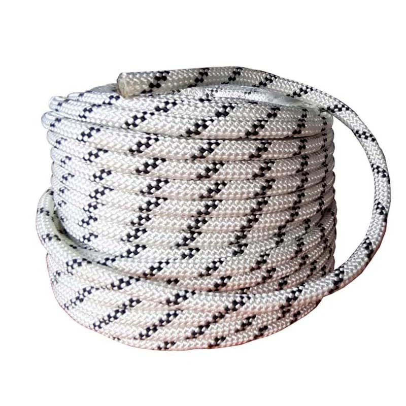 ABB Ropes & Niwars Kermantle Static Rope 12mm, White/Black, 32-Strand, Climbing Rope for Rescue, Caving, Rappelling, Tree Work, Rigging, CE Certified Outdoor Safety Rope - 5 Meters-image-32