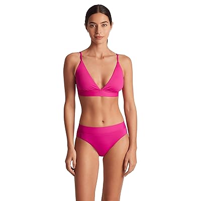 Lauren Ralph Lauren Beach Club Solids Triangle V Neck Bikini Top Women
