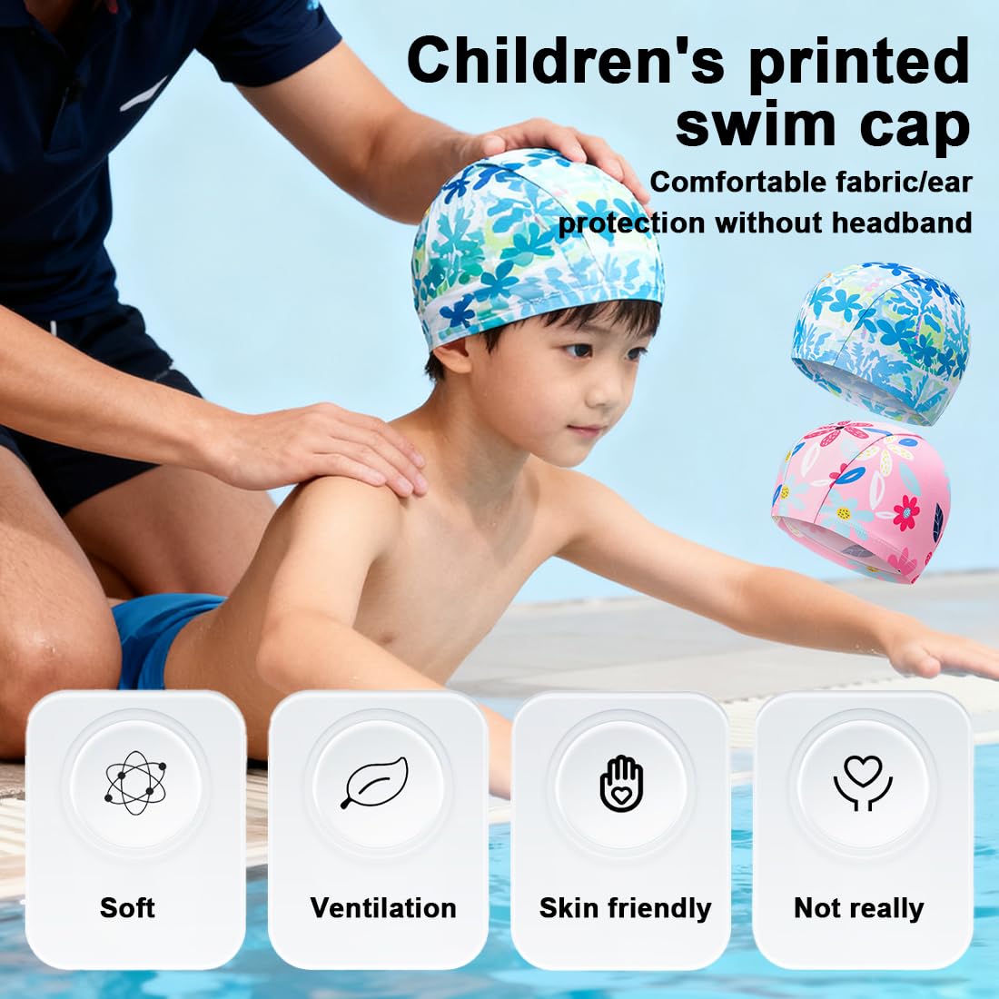 2 pezzi Cuffie da Nuoto,Cuffie Piscina,Cuffie da Piscina Nuoto,Adulto