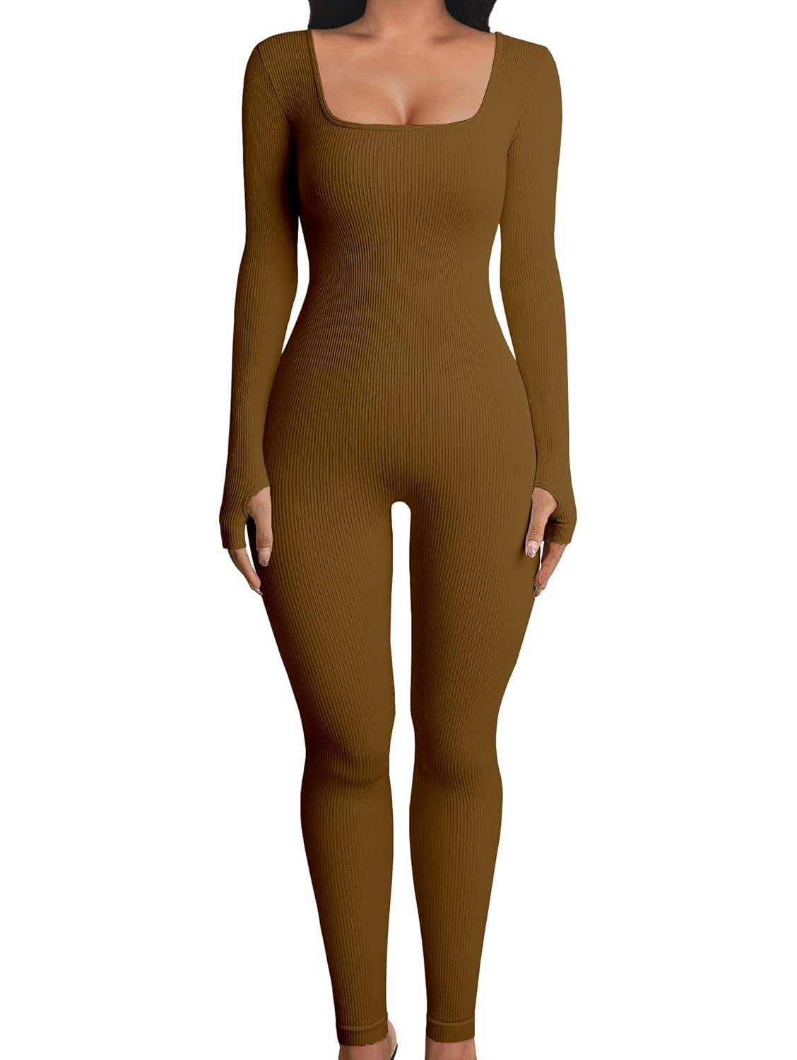 YIOIOIO Women Workout Seamless Jumpsuit Yoga Ribbed One Piece Long Sleeve Leggings Romper - Review, Price and Buying Guide