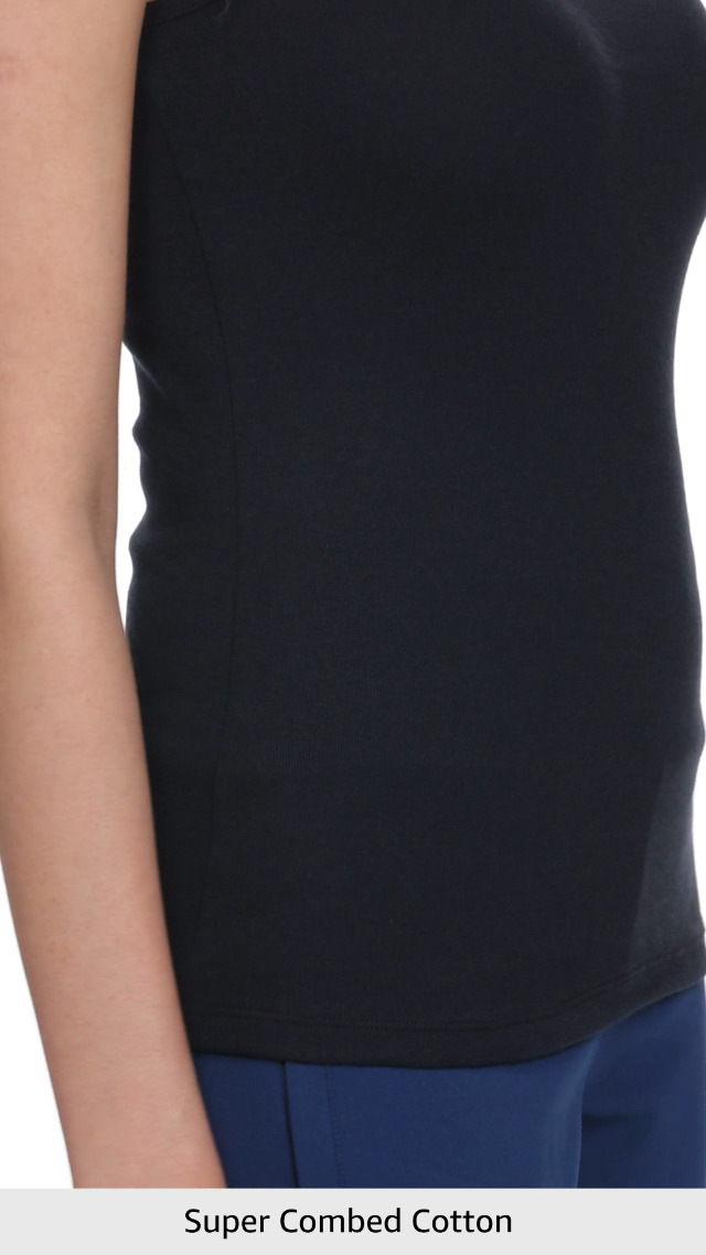 Jockey Women's Slim Fit Tank Top A113_Black_S : Amazon.in