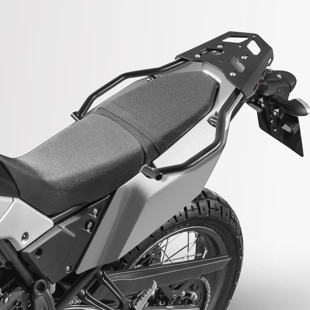Portaequipajes Trasero de Acero para Motocicleta, Soporte de Barra extendido, Soporte de Montaje Superior, Kit de Placa, Accesorios para Tenere 700 Tenere700 2018 2019 2020 2021 2022 2023