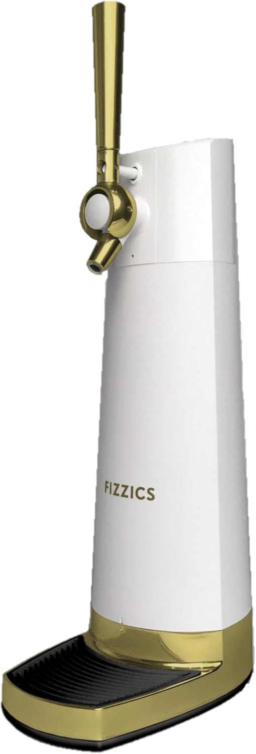 FIZZICS - DraftPour Beer Dispenser - Converts Any Can or Bottle Into a Nitro-Style Draft, Gift for Men and Beer Enthusiast, Beer Tap Draft Machine - Includes Upgraded Metal Tap Handle - Pub