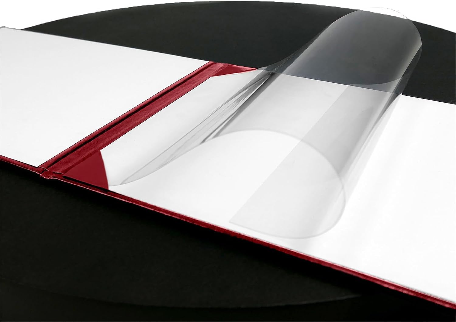 Happy Secret Imprinted Diploma Holder for 8.5"x11" Certificate - Graduation Cover with Smooth Leather, Maroon, 5 Packs