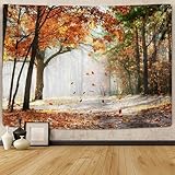 タペストリー壁掛け 装飾ファミリーショップバスルームパーティション入り口リビングルームベッドルームキッチン大木森のカーテンカーテンホテル装飾写真の背景 壁掛け DGM3 150*130cm 写真 家 自宅 お店