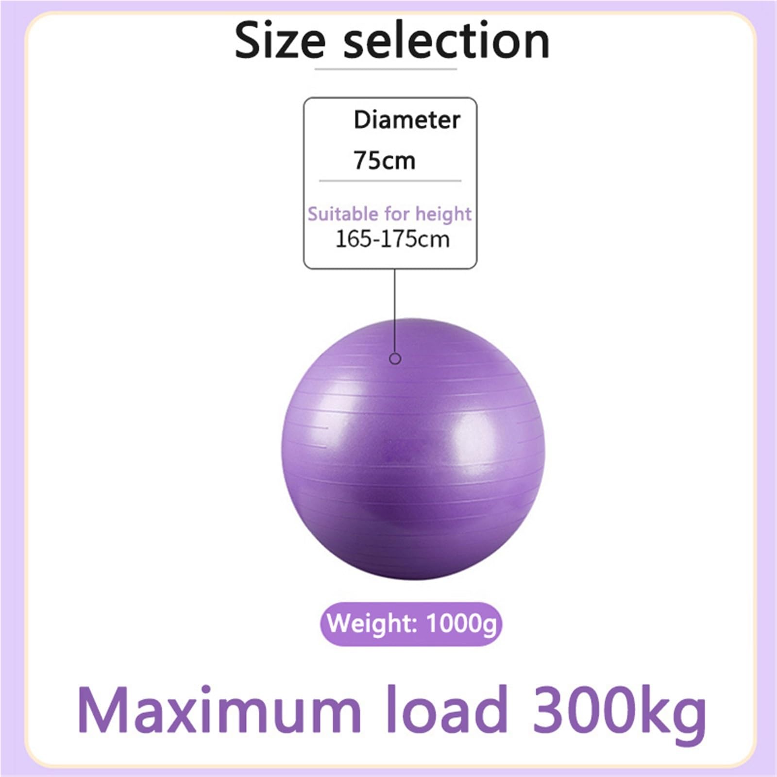 Pelota Ejercicio Bomba de Bolas Yoga 75cm, a Prueba explosiones, Fitness, Gimnasio, Masaje Deportivo, Fitball, Ejercicio, Pilates, Equipo Entrenamiento, Gimnasia