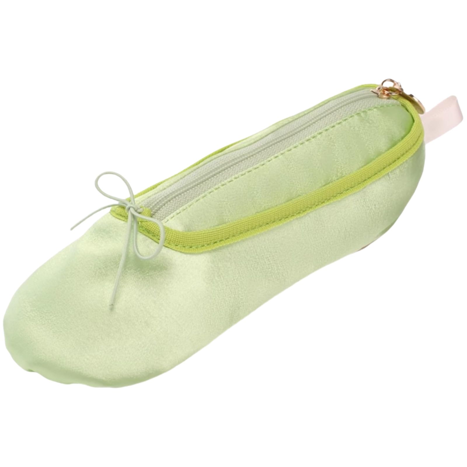 Ballet Slipper Pouch Dance Gifts Ballerina Dancer Shoe Makeup Bag Recital Gifts (Green)