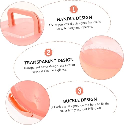 Miniatura 9 de YARNOW Caja portátil para tartas, soporte para cupcakes con tapa, soporte para cupcakes, contenedores de alimentos con tapas, transportador de