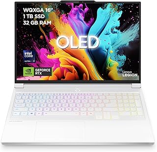 Lenovo Legion 7 Gen 10 – Portátil Gaming IA 16" OLED (Intel Core Ultra 9 275HX, NVIDIA GeForce RTX 5060, 32 GB RAM, 1 TB...