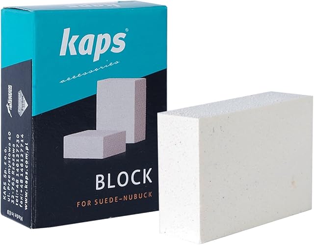 Quality Nubuck and Suede Eraser, Stain Remover, Gum Cleaner, Shoes Leather Accessories Car Seats Upholstery, Kaps Block