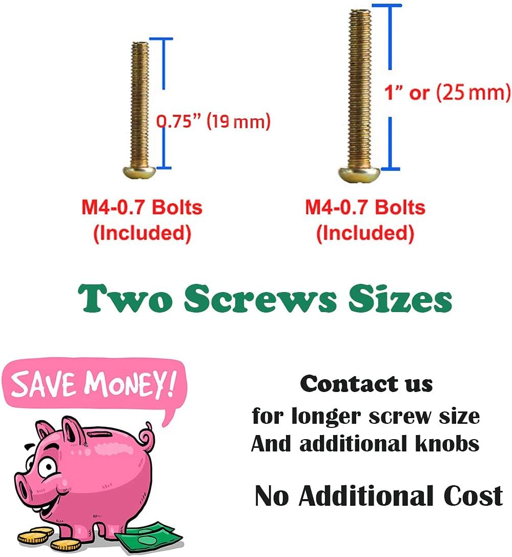 26 pcs Glass Cabinet Knobs Crystal Drawer Pulls Clear 30 mm Diamond for Kitchen, Bathroom Cabinet, Dresser and Cupboard by DeElf