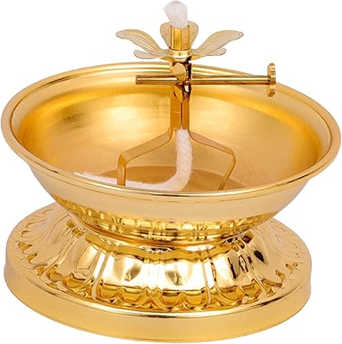 Miniatura 6 de Ghee - Soporte para lámpara de té, suministros de altar, soporte de vela para lámpara de mantequilla, portavelas para dormitorio, mesa, centro de
