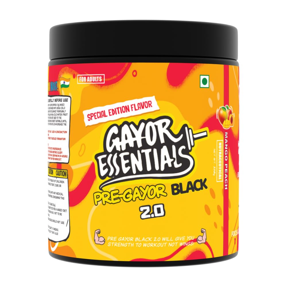 Pre Gayor Black 2.0 Optimally Dosed Pre-Workout (Cola,338g) — Amazon image 17