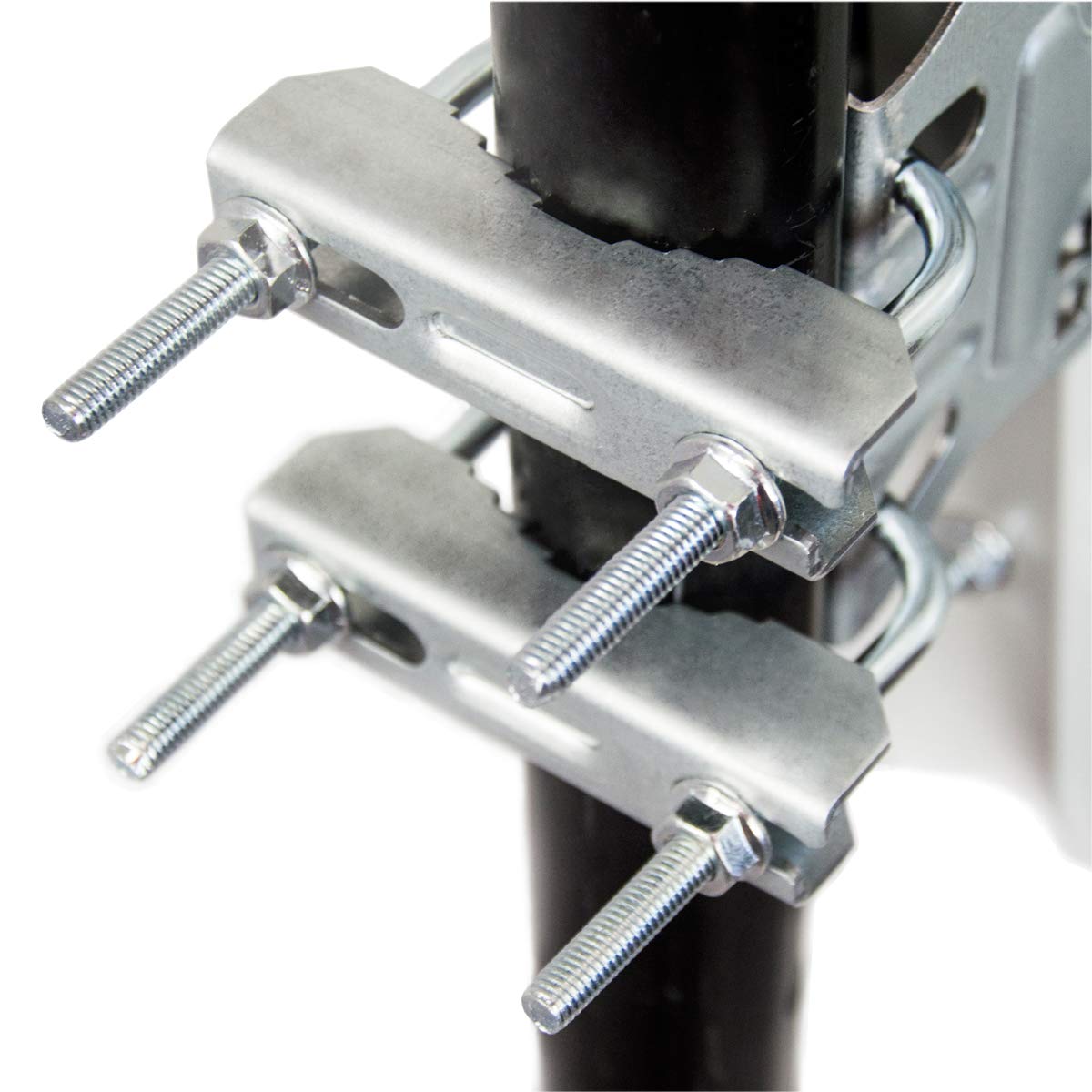 Premium X Camping Sat Anlage 45cm Satelliten-Schüssel Hellgrau Single LNB Weiß 0,1db 10m Koaxial-Kabel 2X F-Stecker