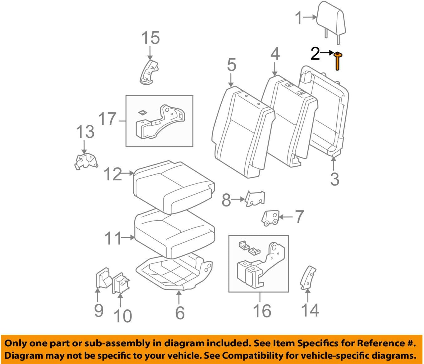 Toyota Genuine Parts - Support, Fr Seat HEA (71931-42020-C0)