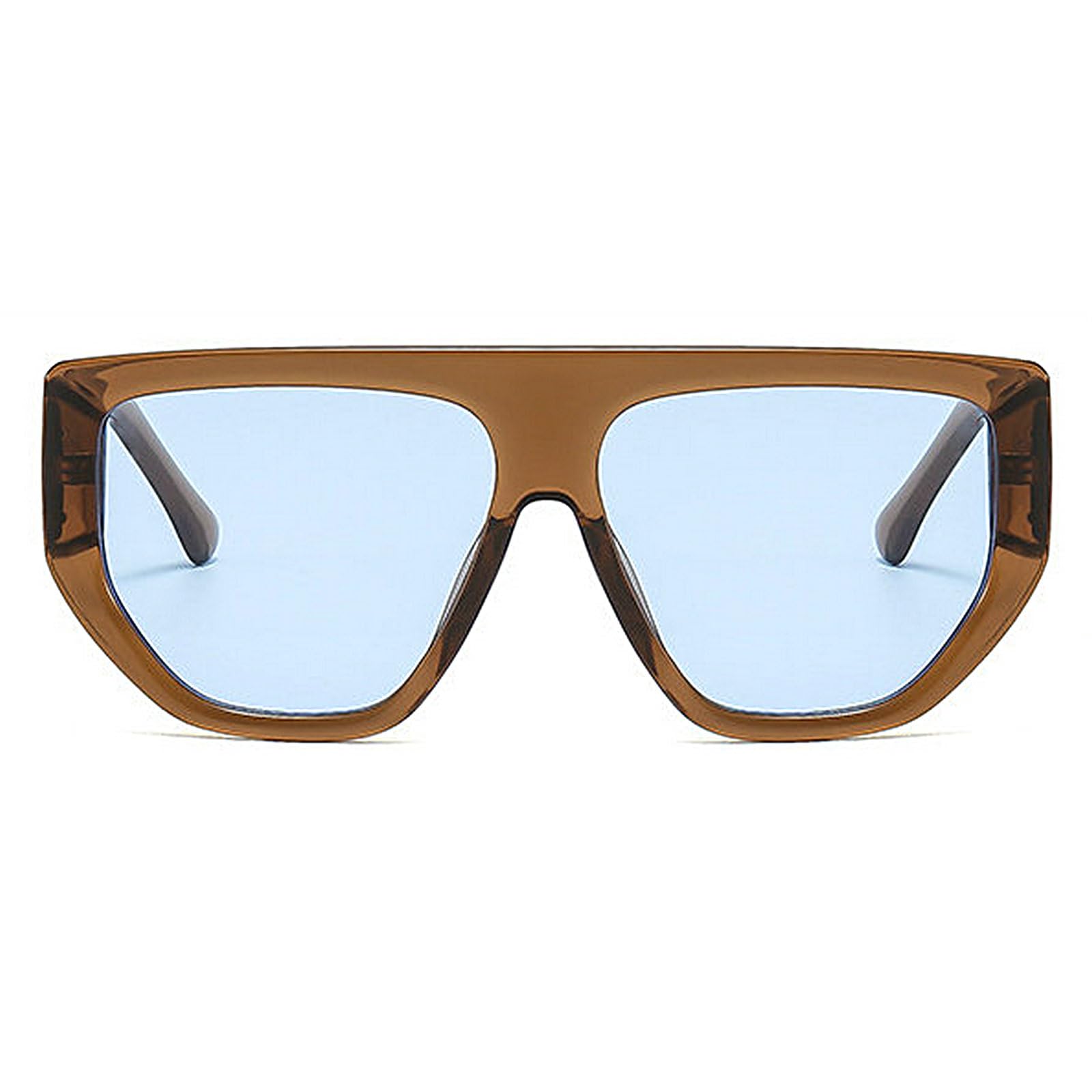 COTIA Square Oversized Sunglasses for Men Women Classic Retro Fashion Wide Legs Sun Glasses Eyewear