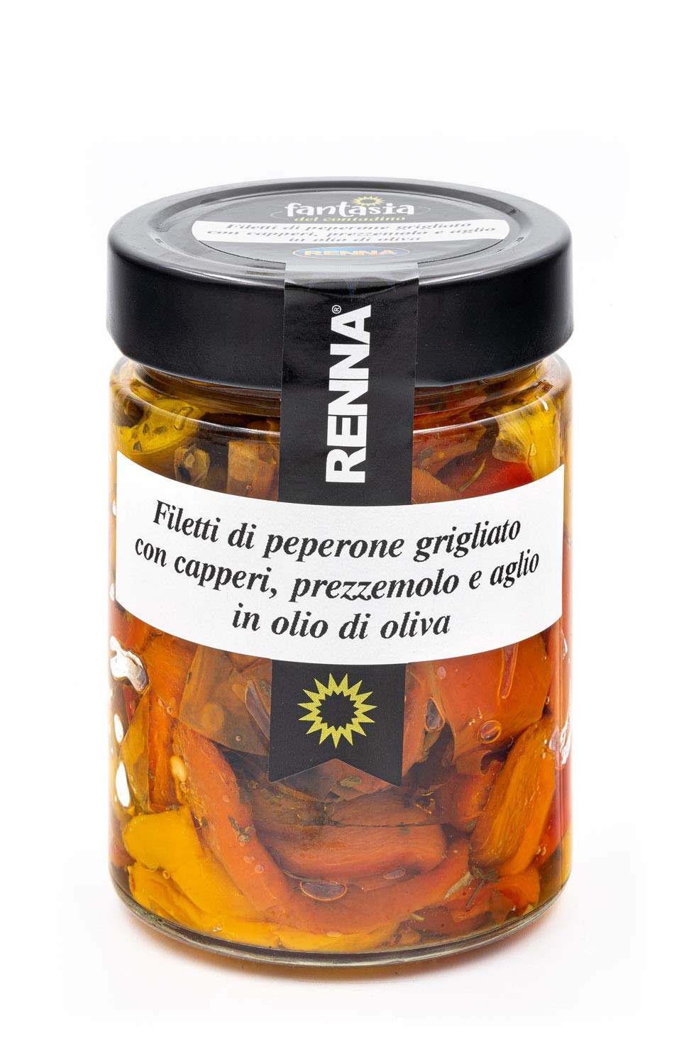 Fantasia del Contadino - Mix antipasti verdure sott'olio di oliva - Peperoncini ripieni, Pomodori "Sunpomò", Carciofi grigliati, Filetti di peperone, Antipasto "Italia", Funghi Champignon grill