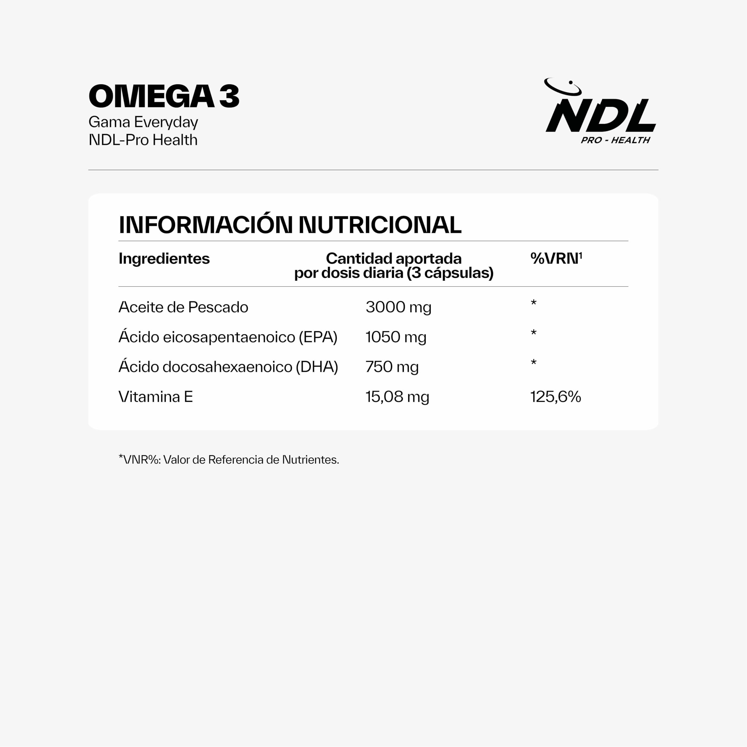 NDL Pro-Health Magnesium Complex con Vitamina B6 y D + Omega 3 | Aceite de Pescado con Alta Concentración de EPA y DHA | Una marca de Rafa Nadal & Cantabria Labs