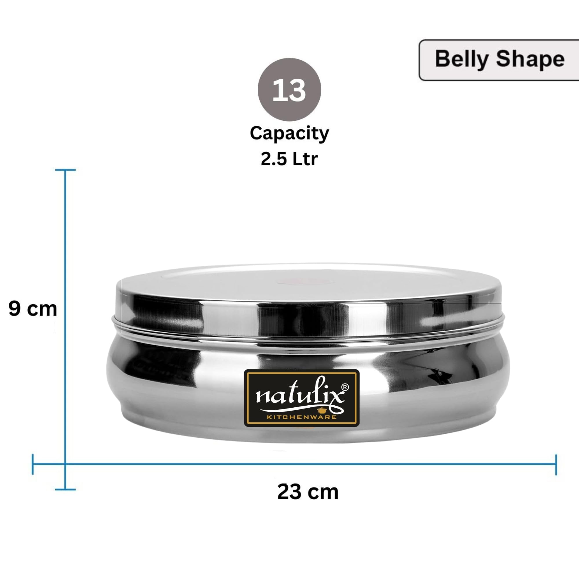Stainless Steel Spice Box - NATULIX Masala Container -3