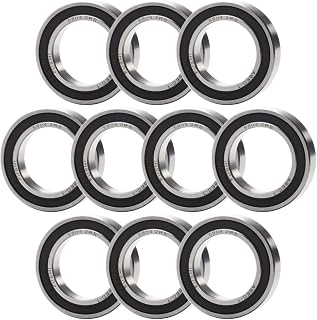 10Pcs 6804-2RS Double Rubber Seal Bearings 20x32x7mm,for Limited Space Applications and Light Loads 61804RS Deep Groove Ball Bearings