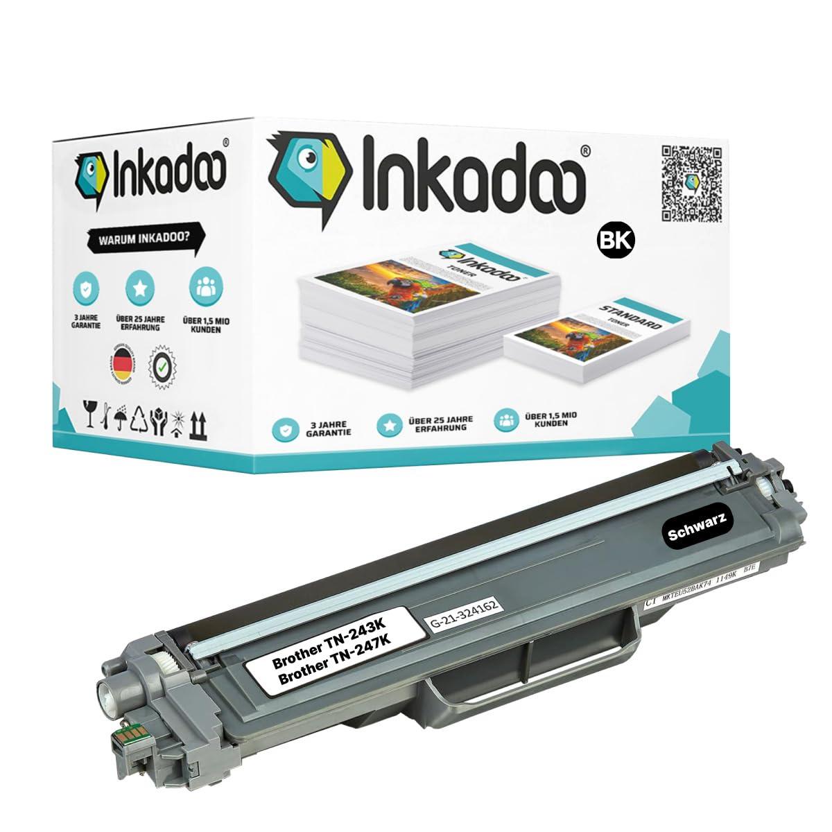 NOGIVY TN-243CMYK TN247 Toner compatibel met Brother