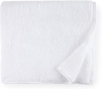 Sferra Sarma Bath Towel 30" x 60" - 650 GSM, 100% Turkish Combed Cotton - Elegant Solid Design Towel - Super Soft, Ultra-Absorbent, and Quick Dry Towels for Bathroom - White