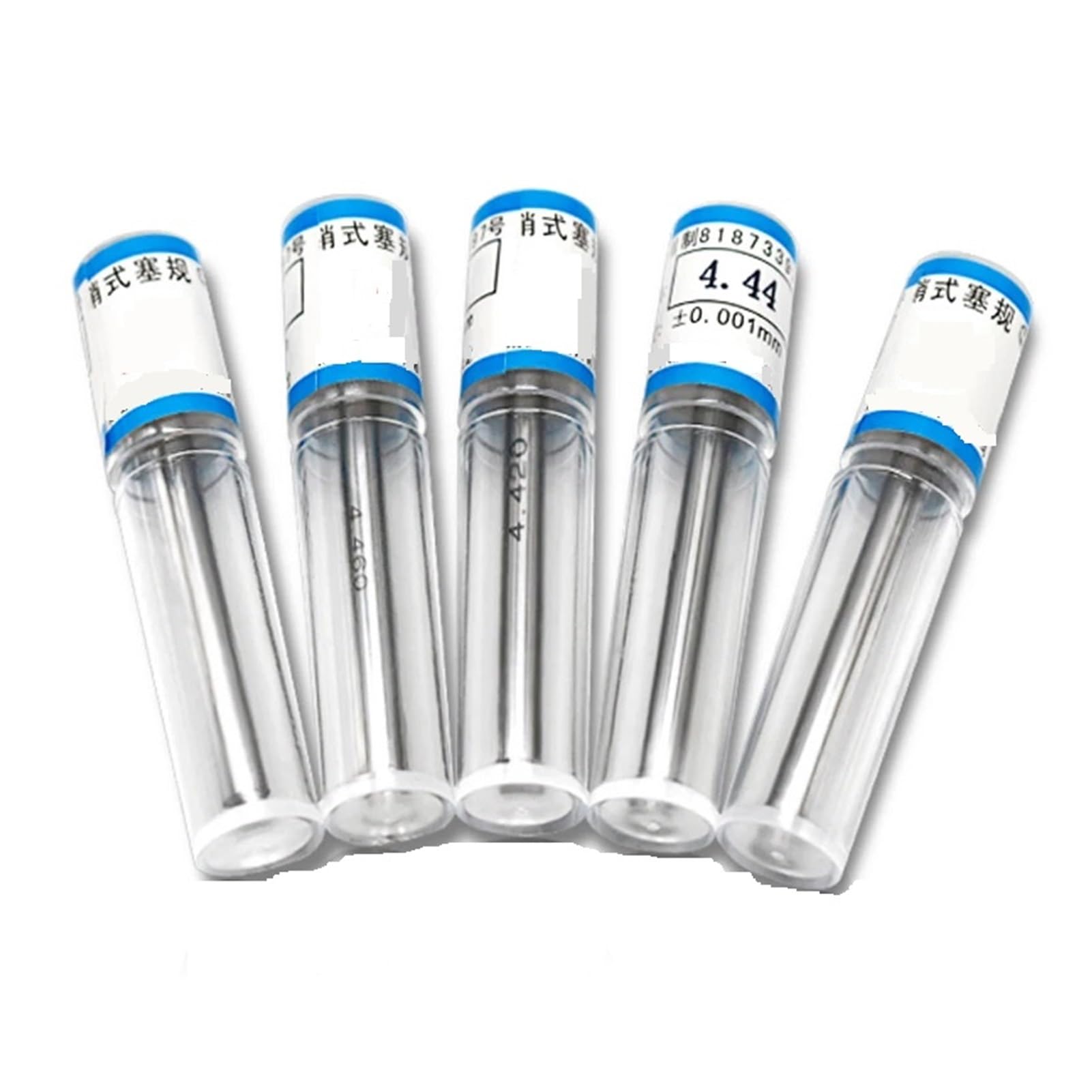 BARRINS Pin Gage 5.00-10.00mm Step 0.05mm Steel Pin Gauge Pin Measure Gauge Pin Measuring Tool 101pcs/box