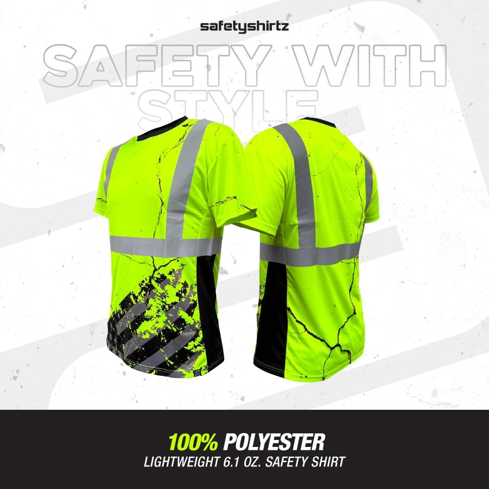 SafetyShirtz Men's SS360 ANSI Class 2 and 3 Graphic Tees and Long Sleeve Tees - Image 4
