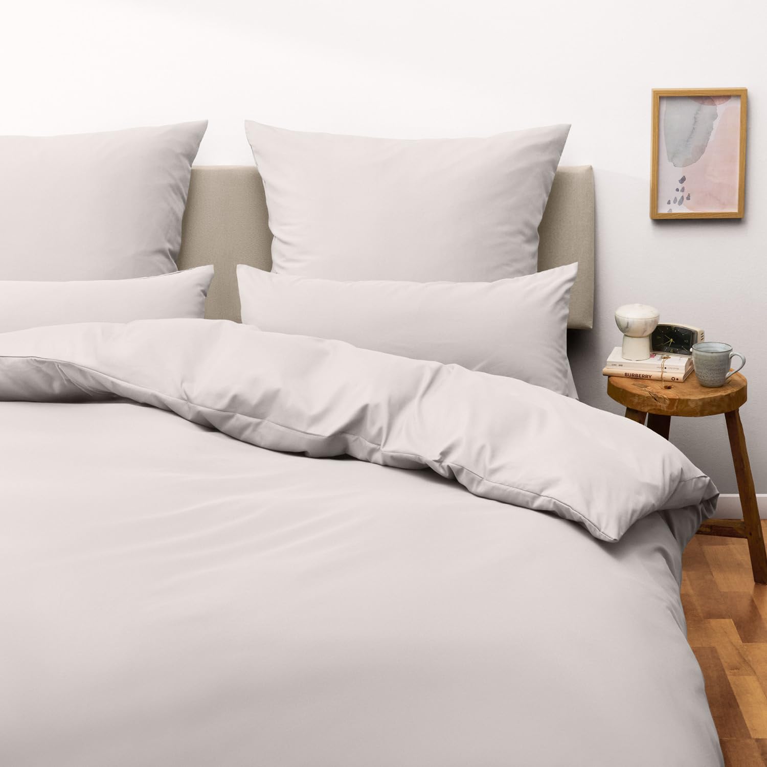 Blumtal Copripiumino Matrimoniale 250x200 e Federe 50x80 - Set di Lenzuola in microfibra extra morbida certificata Oeko-Tex, Set Copripiumino Matrimoniale con 2 Federe - 3 pezzi - Grigio Chiaro