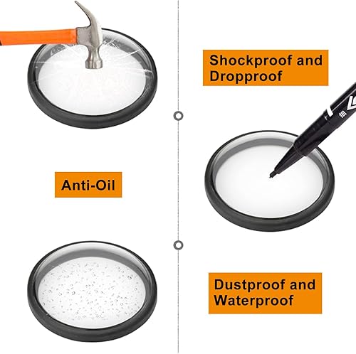 Vista 4 de FiTSTILL Kit de 2 protectores de lente para cámara de acción Go Pro MAX, alta dureza 9H transparente, resistente a los arañazos, para Go Pro Max 360