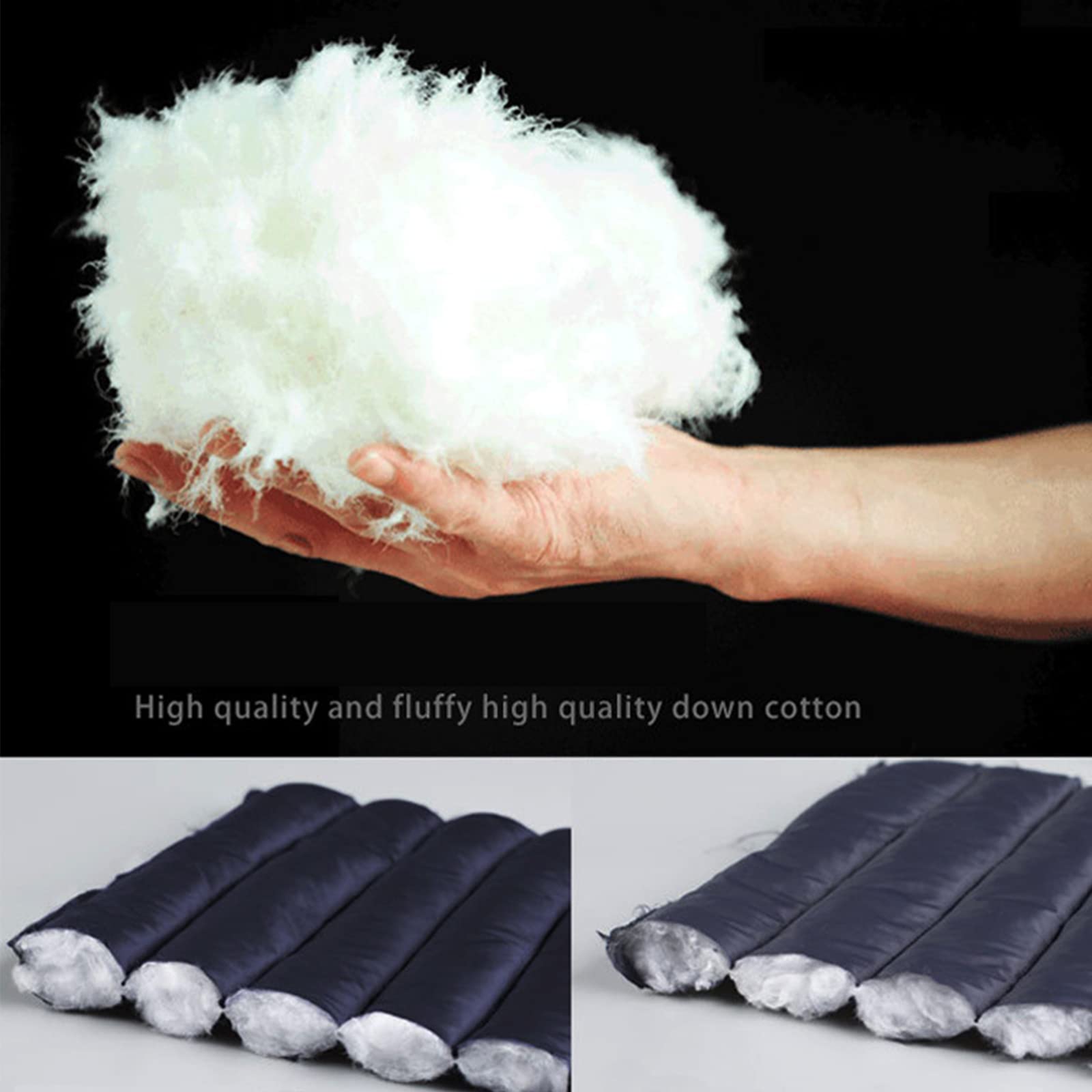 Doudoune d'hiver pour Hommes Vêtements en Coton à Capuche Légers Imperméable Compressible Poche Invisible Manteau de Couleur Unie