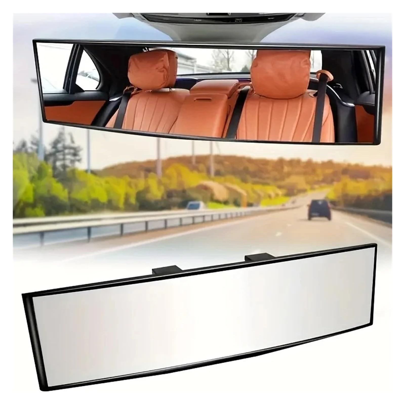 Espejo retrovisor Interior Universal, antirreflejo, Gran Angular, Convexo, para Coche y Asiento Infantil.