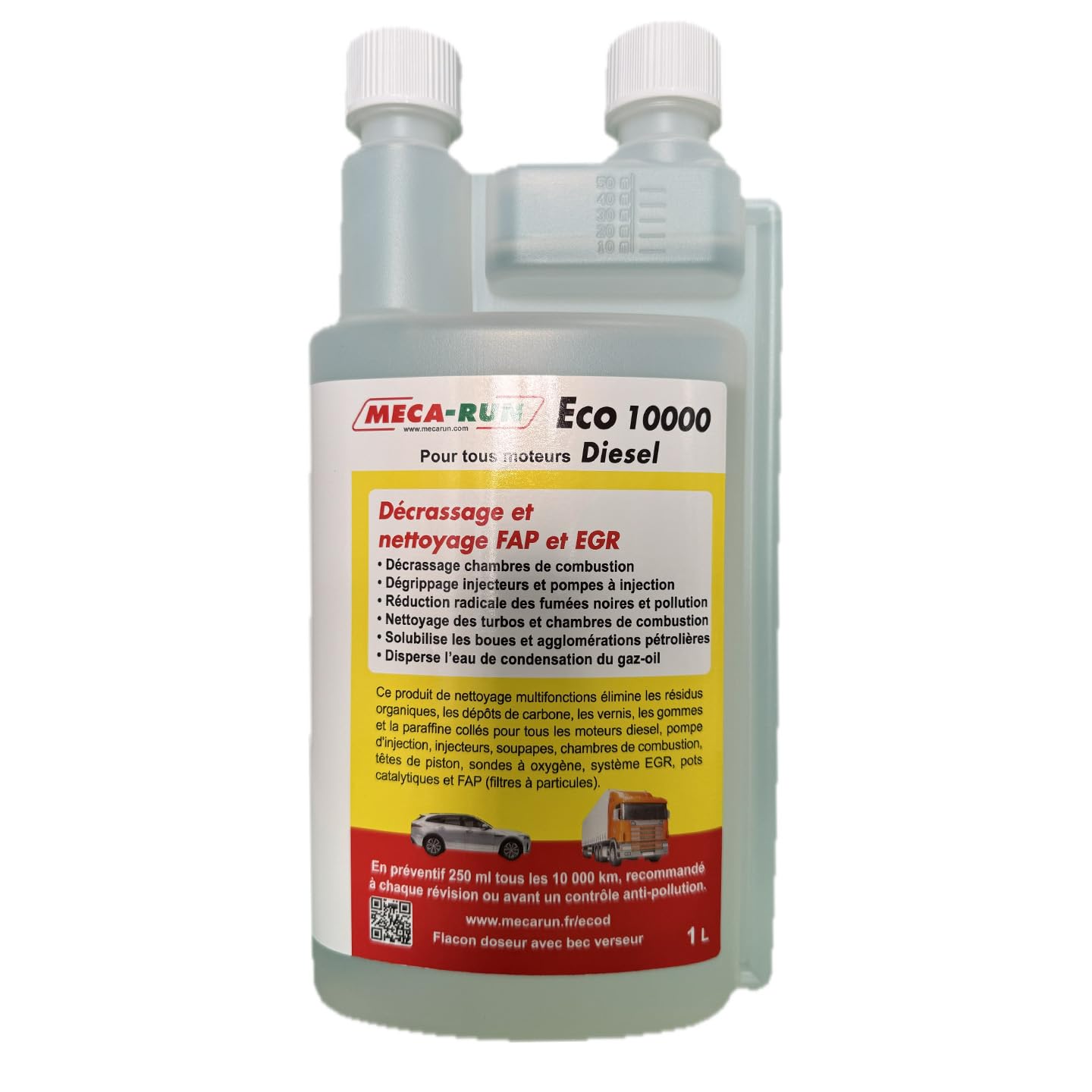 MECA-Run Eco 10000 Diesel 1 Litro Limpiador Motor