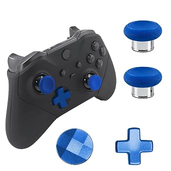 13Pcs Elite 2 Controller Accessories for Xbox Elite Controller Series 2 Controller, Paddles for Xbox Elite Series 2/2 Core Controller, Include 6 Thumbsticks, 4 Paddles, 2 D-Pads, 1 Tool(Blue)