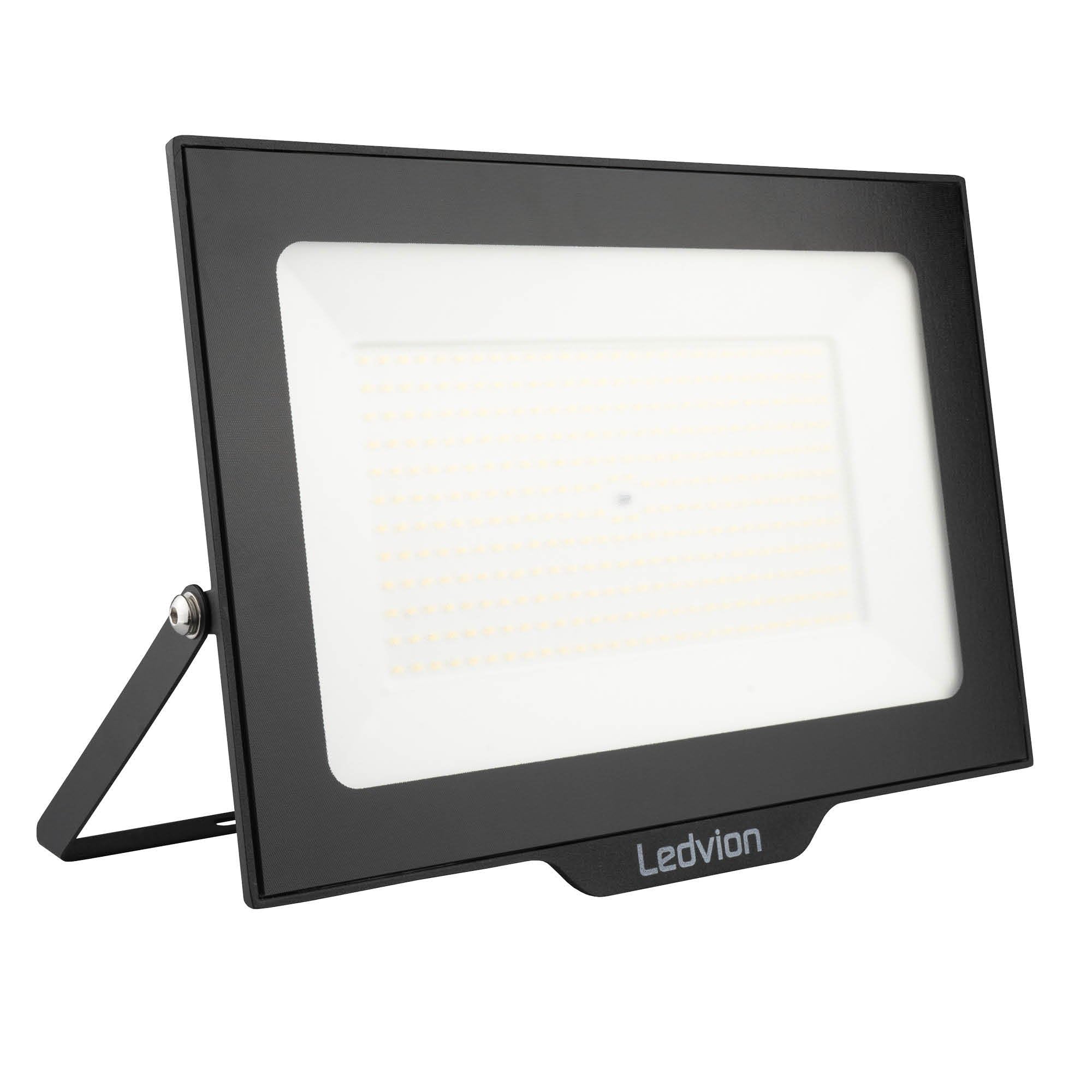 Ledvion 4000K - Led Floodlight, Incl. 0.5M Cable, 200 Watt, 24000 Lumens, Ip65 Waterproof, Incl. Quick Connector