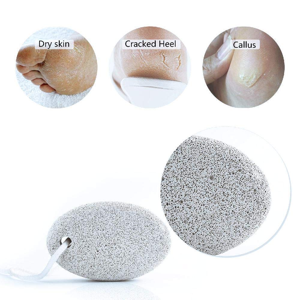 ayushicreationa Foot Scrubber for Dead Skin Remover Manicure Pedicure Tools for Heels, Elbow, Hands (Color_White) 2