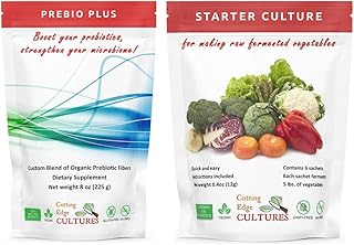Cutting Edge Cultures Prebio Plus Prebiotic Fiber Powder BEST Custom Blend of Organic Prebiotic Fibers Dietary Supplement ...