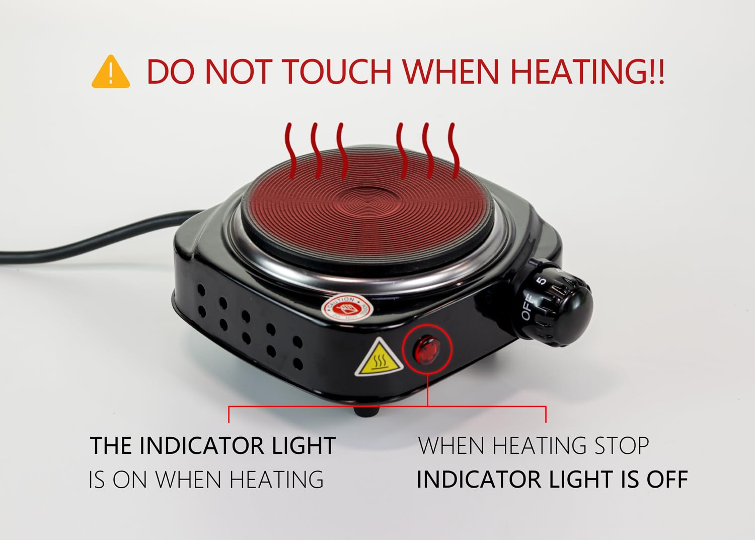 Electric Hot Plate for Candle Making, Countertop Iron Burner, Easy to Clean, Non-Stick Surface, Temperature Controls - Ideal for Melting Wax, Soap, Chocolate, Candy, and DIY Crafts - Image 7