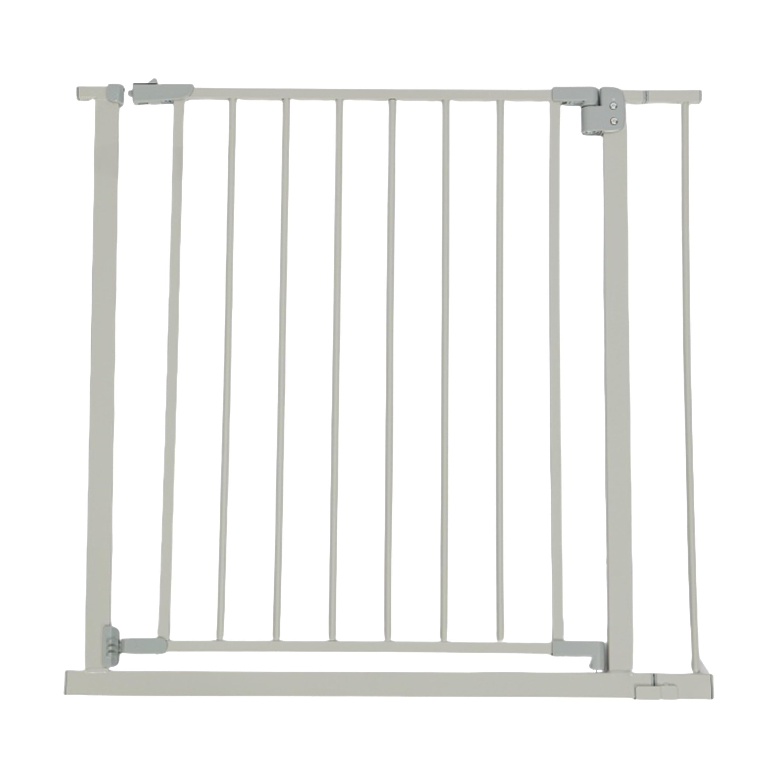 Barandilla de Seguridad Relaxdays, 82-87 cm, sin taladrar, para bebés y niños pequeños, escaleras y Puertas, Gris