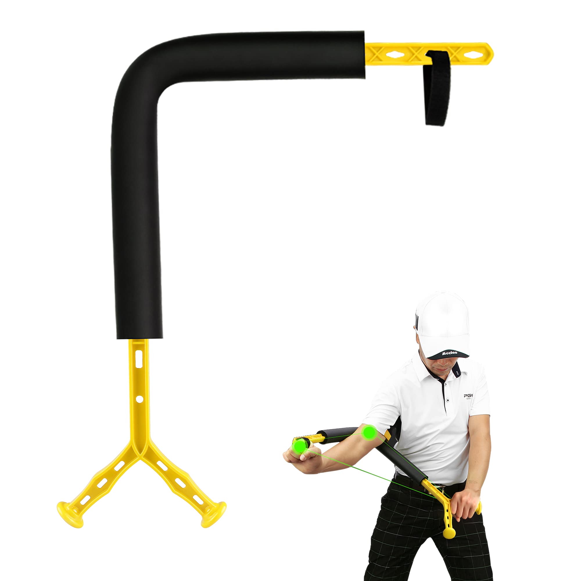 Asyxstar Golf Swing Trainer Aid - Golf Swing Training Aid,Golf Posture Correction Improving Gesture Golf Training Equipment, Golf Spinner Swing Motion Trainer for Golf Beginners