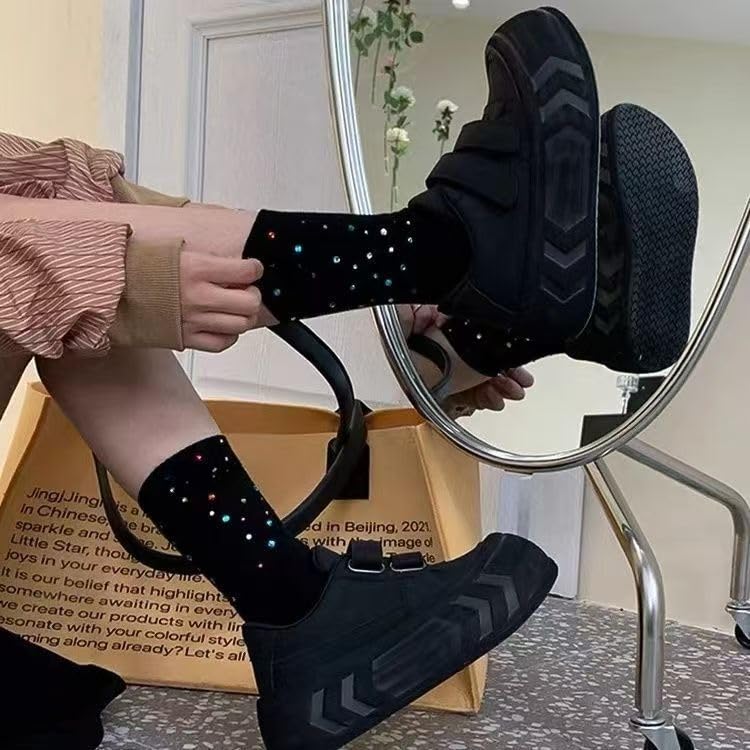 Women's White Closure Chunky Platform Sneakers Preppy Athletic Leisure Shoes with Thick Sole for Height Enhancement4