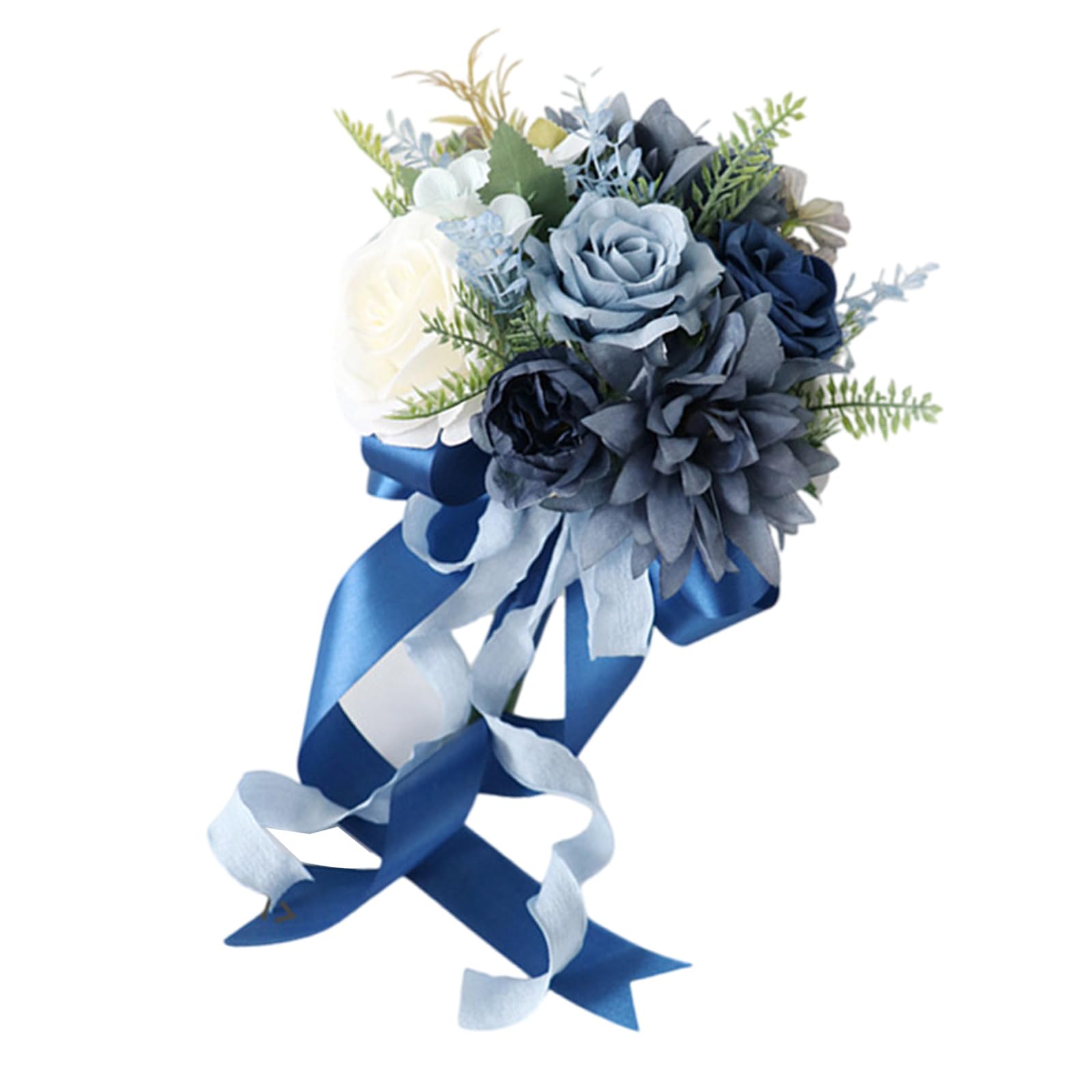 ZHANGYEZHAN Realistic Multicolor Rose Bridal Bouquet Romantics Bridesmaids Flower Arrangement for Bride and Special Occasion Colorful Rose Bouquet