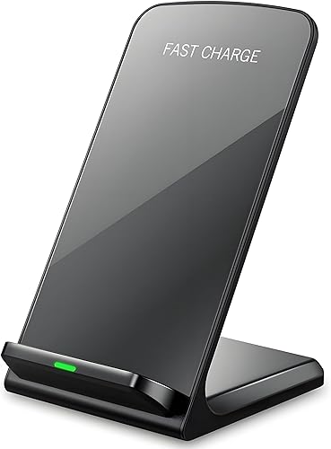 Estación de carga inalámbrica Android para teléfono celular de 15 W, soporte de cargador certificado Qi para Samsung Galaxy Google Pixel Motorola