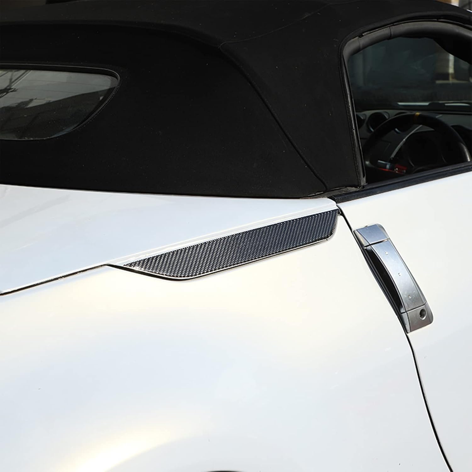 HAPPYHORSE Car Inner Carbon Fiber for Ni-ssan 350Z 2003-2006 Car Interior Carbon Fiber Decoration Sticker Accessories (LKLW-ASCF-2212)
