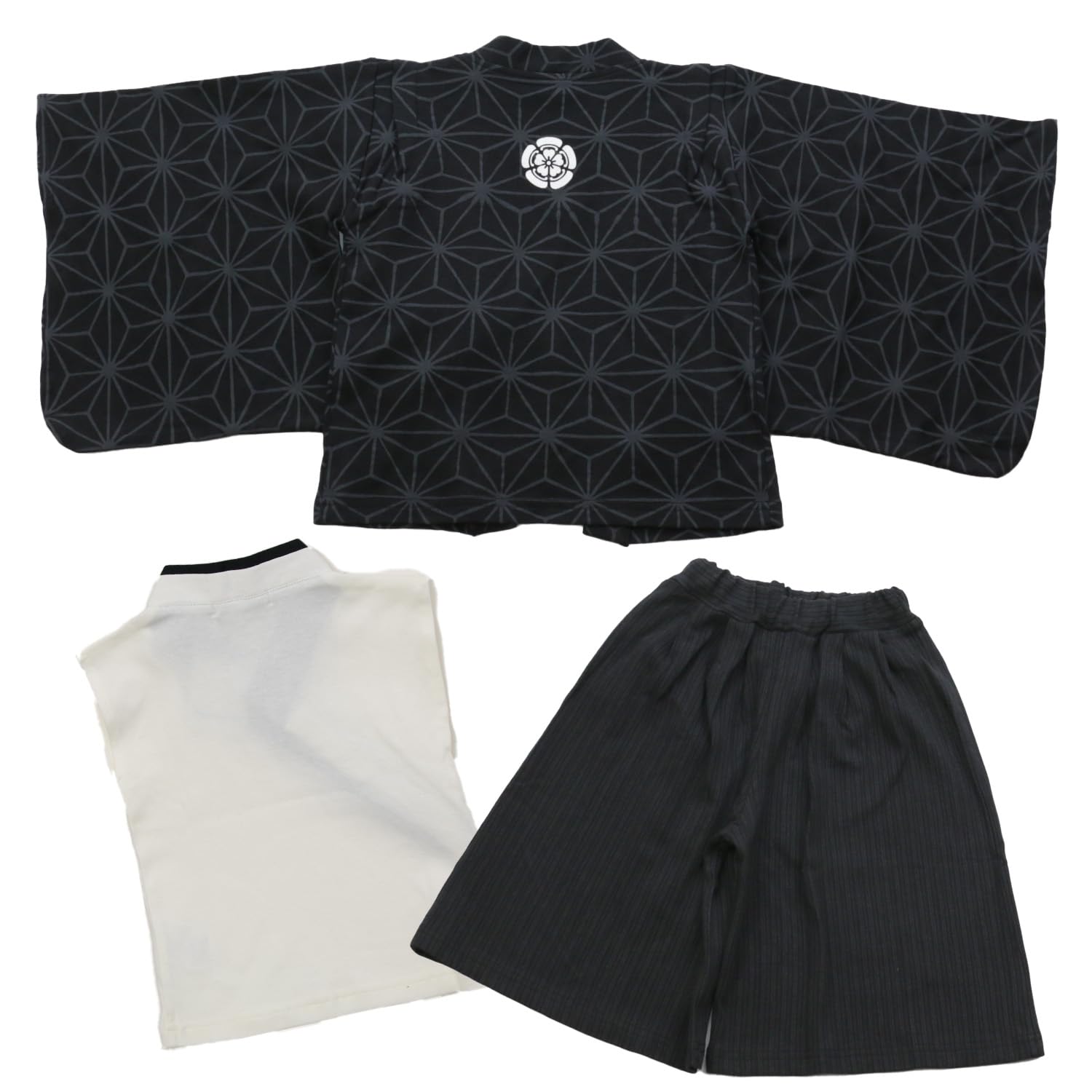 Puff 2 Kids Bambini Hakama Stile Kimono ragazzo set Giapponese Formale compleanno Halloween vestito Bambino Vestito Outfit samurai Cosplay Bambino
